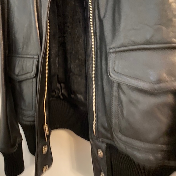 Leather jacket fur lined - Picture 3 of 14
